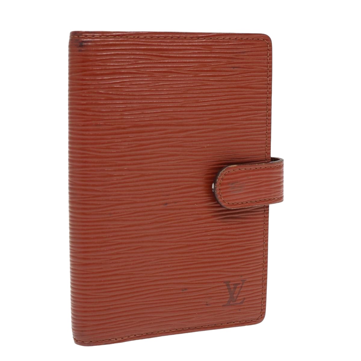 LOUIS VUITTON Epi Agenda PM Day Planner Cover Brown R20053 LV Auth 82717