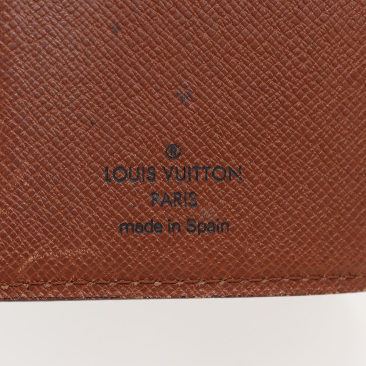 LOUIS VUITTON Epi Agenda PM Day Planner Cover Brown R20053 LV Auth 82717