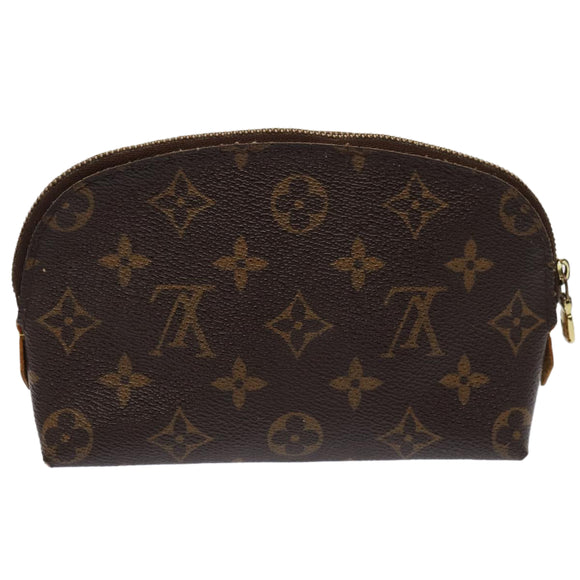 LOUIS VUITTON Monogram Pochette Cosmetic PM Cosmetic Pouch M47515 LV Auth 82719