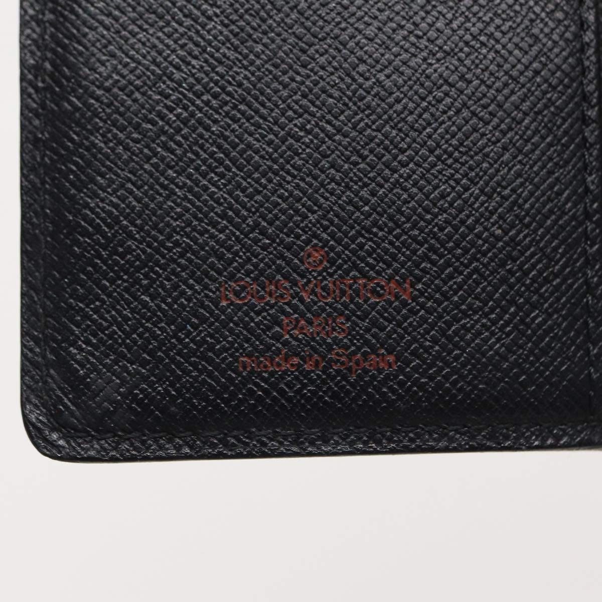 LOUIS VUITTON Epi Agenda PM Day Planner Cover Black R20052 LV Auth 82721