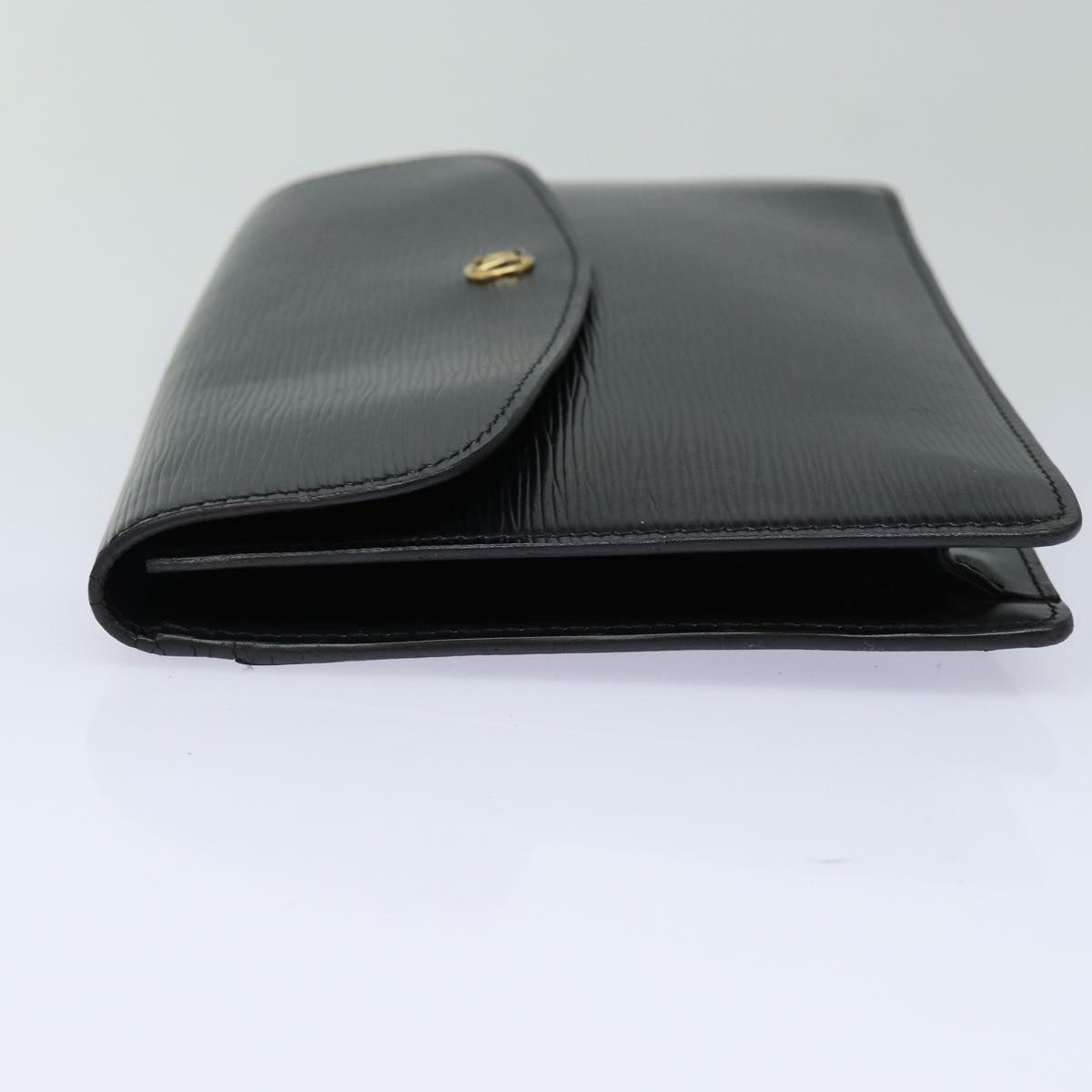 LOUIS VUITTON Epi Montaigne 27 Clutch Bag Black M52652 LV Auth 82733