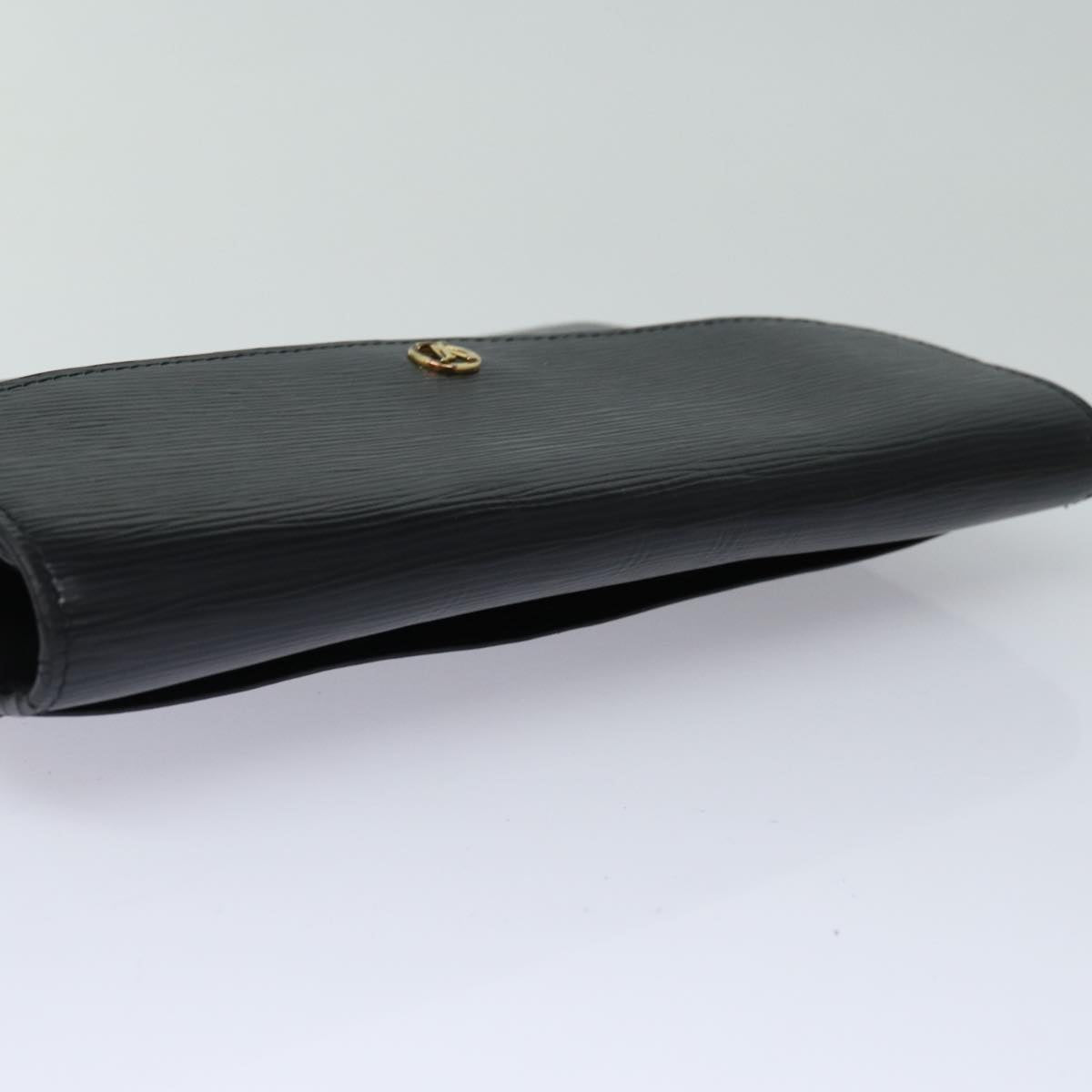 LOUIS VUITTON Epi Montaigne 27 Clutch Bag Black M52652 LV Auth 82733