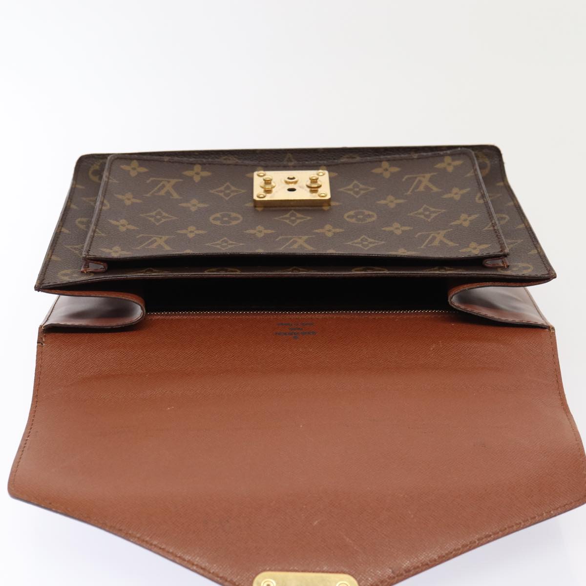 LOUIS VUITTON Monogram Monceau 28 Hand Bag 2way M51185 LV Auth 82737