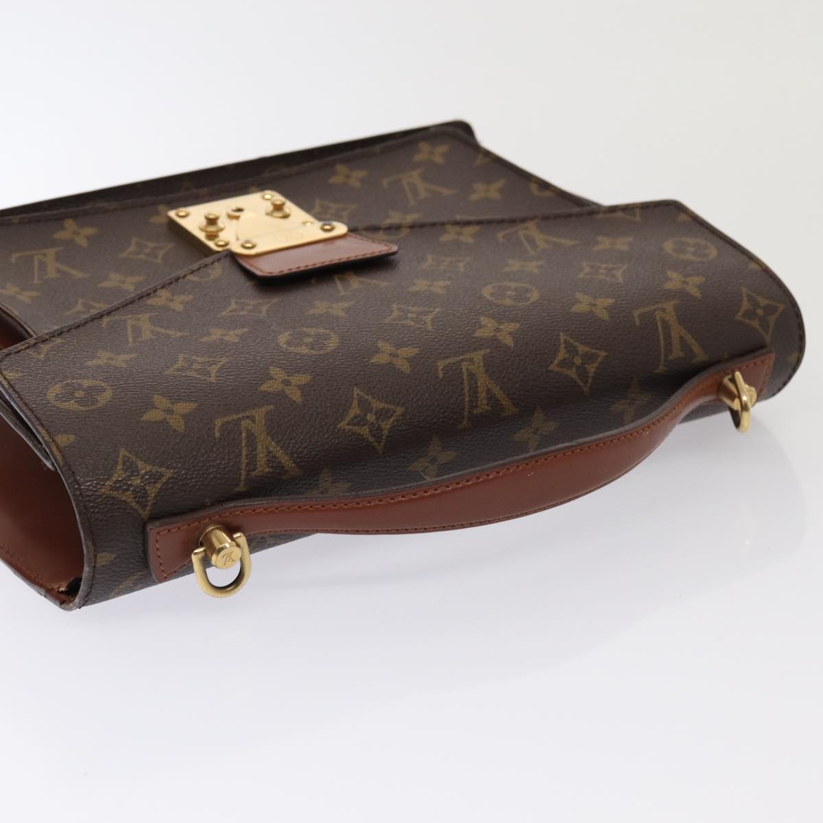 LOUIS VUITTON Monogram Monceau 28 Hand Bag 2way M51185 LV Auth 82737