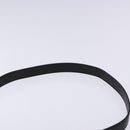 FENDI Hand Bag Leather 2way Black Gold Auth 82745-10