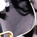 FENDI Hand Bag Leather 2way Black Gold Auth 82745-22