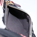 FENDI Hand Bag Leather 2way Black Gold Auth 82745-23