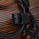 LOUIS VUITTON Epi XL Keepall Bandouliere 50 Boston Bag Black M23174 Auth 82746S-18