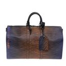 LOUIS VUITTON Epi XL Keepall Bandouliere 50 Boston Bag Black M23174 Auth 82746SM-13