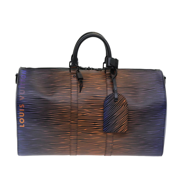 LOUIS VUITTON Epi XL Keepall Bandouliere 50 Boston Bag Black M23174 Auth 82746SM