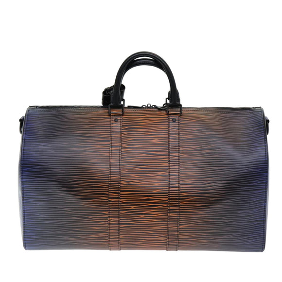 LOUIS VUITTON Epi XL Keepall Bandouliere 50 Boston Bag Black M23174 Auth 82746SM
