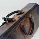 LOUIS VUITTON Epi XL Keepall Bandouliere 50 Boston Bag Black M23174 Auth 82746S-6