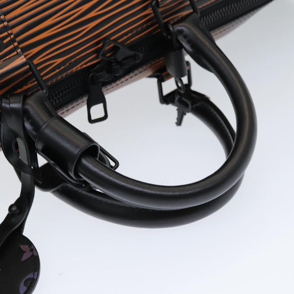 LOUIS VUITTON Epi XL Keepall Bandouliere 50 Boston Bag Black M23174 Auth 82746SM