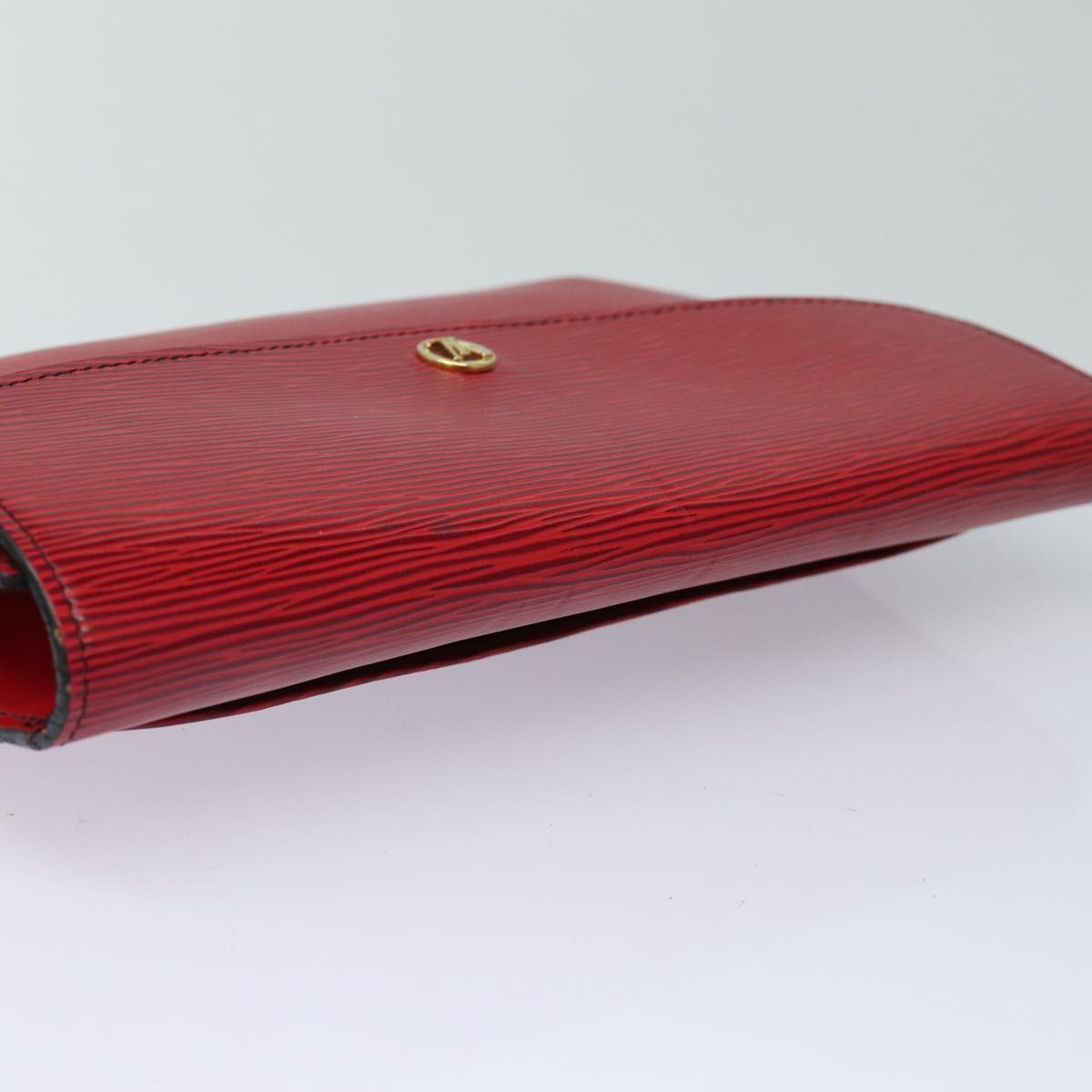 LOUIS VUITTON Epi Montaigne 27 Clutch Bag Red M52657 LV Auth 82749