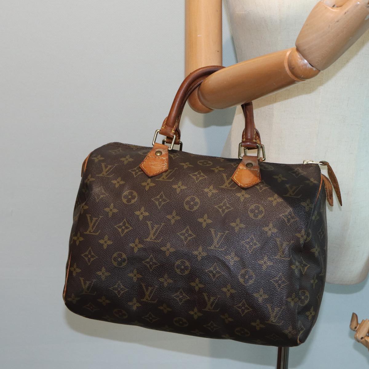 LOUIS VUITTON Monogram Speedy 30 Hand Bag M41526 LV Auth 82751