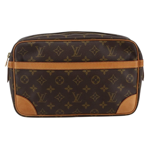 LOUIS VUITTON Monogram Compiegne 28 Clutch Bag M51845 LV Auth 82756