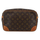LOUIS VUITTON Monogram Compiegne 28 Clutch Bag M51845 LV Auth 82756-2