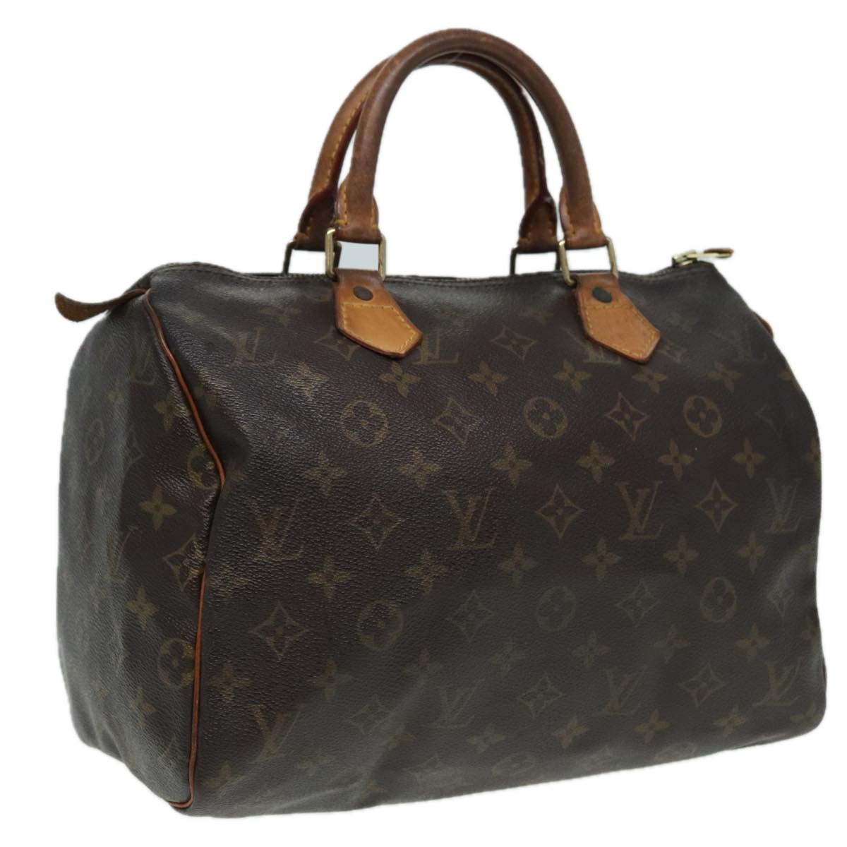 LOUIS VUITTON Monogram Speedy 30 Hand Bag M41526 LV Auth 82787