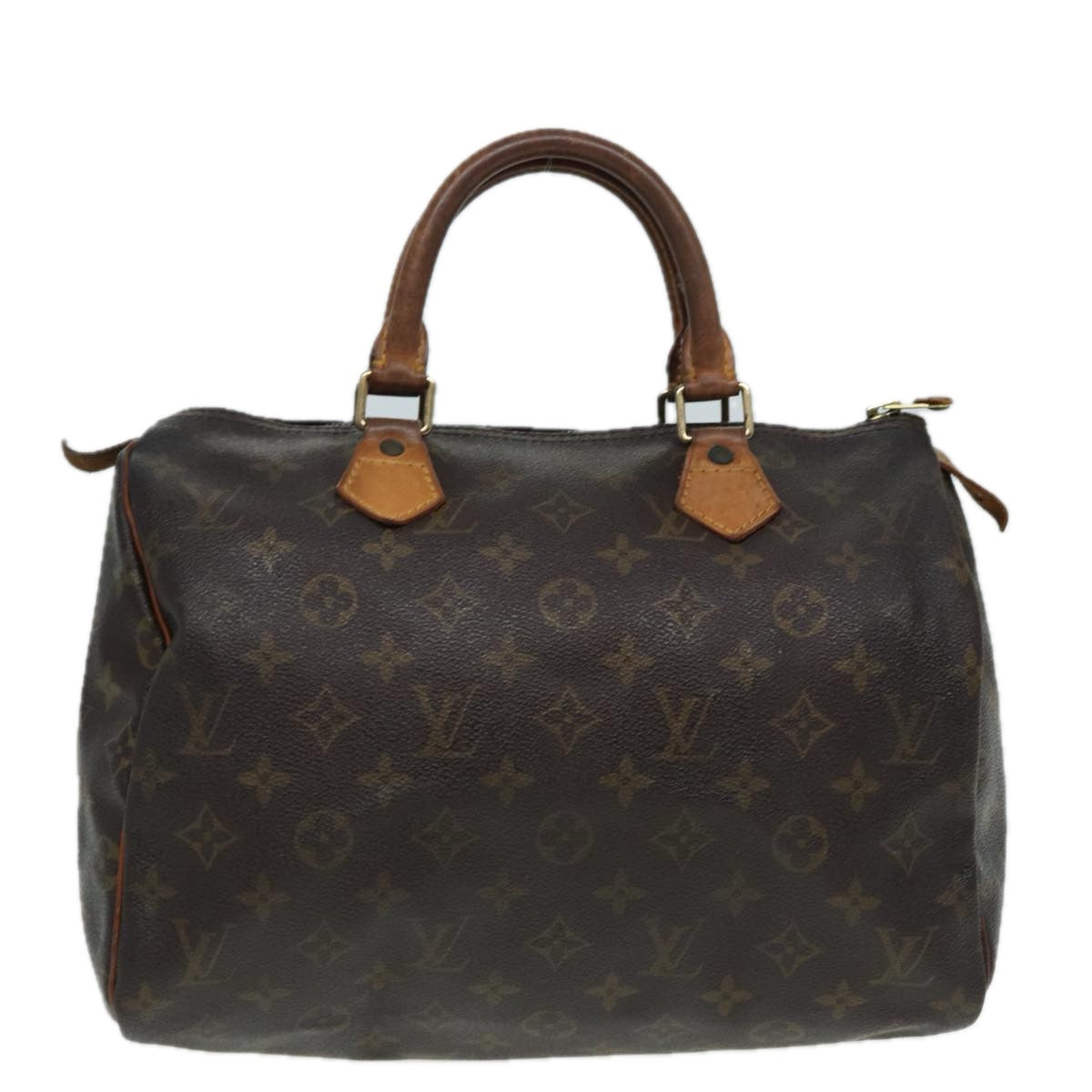 LOUIS VUITTON Monogram Speedy 30 Hand Bag M41526 LV Auth 82787