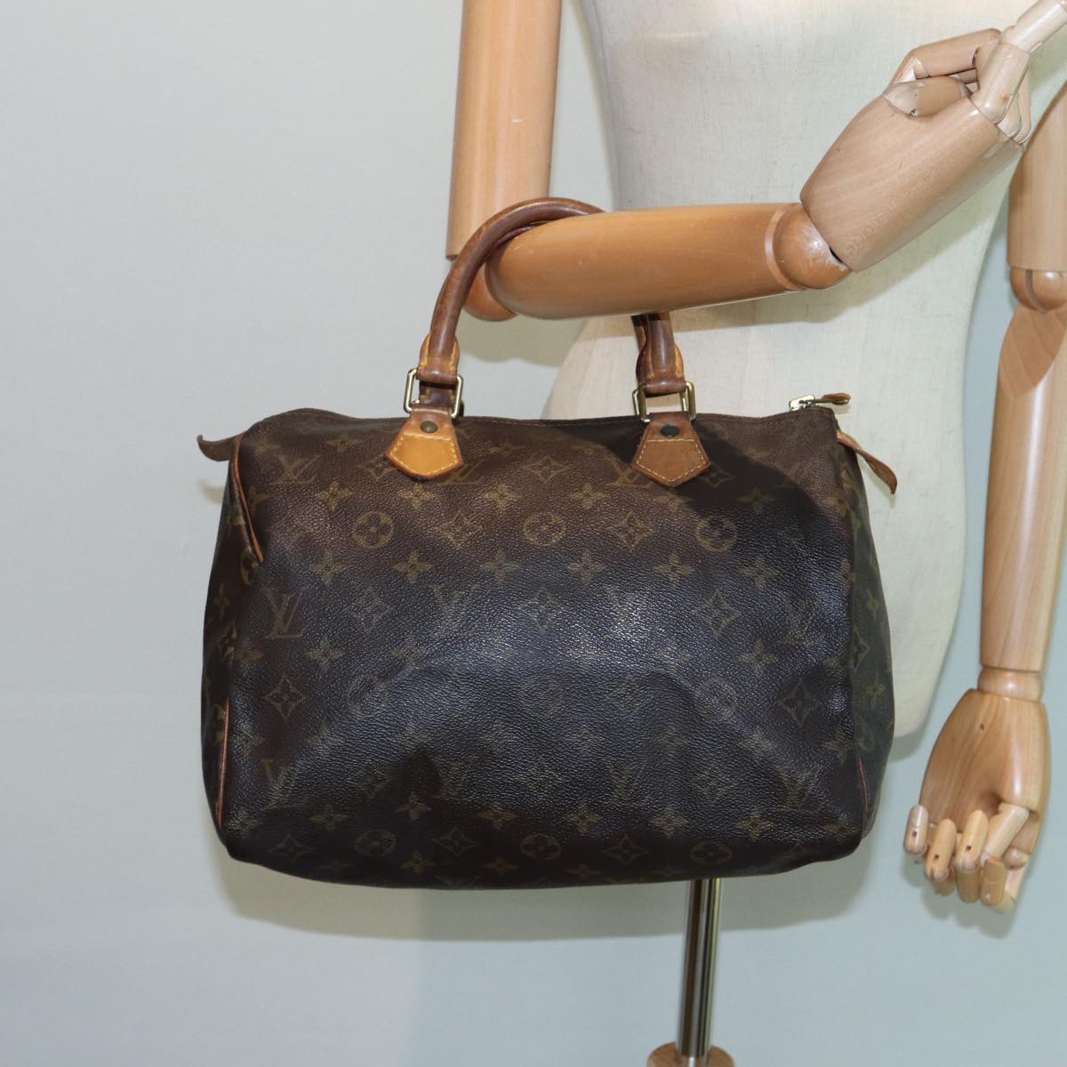 LOUIS VUITTON Monogram Speedy 30 Hand Bag M41526 LV Auth 82787