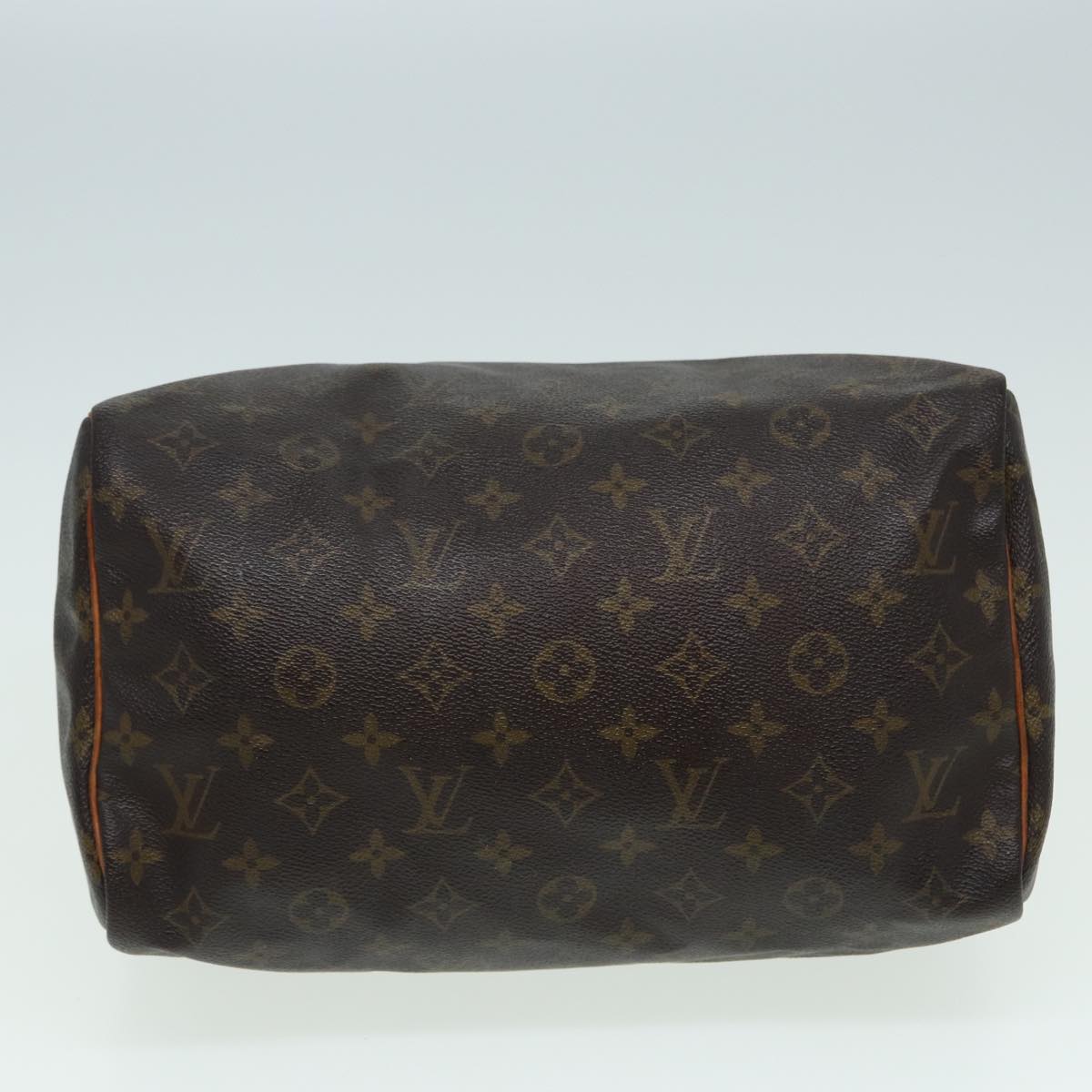 LOUIS VUITTON Monogram Speedy 30 Hand Bag M41526 LV Auth 82787