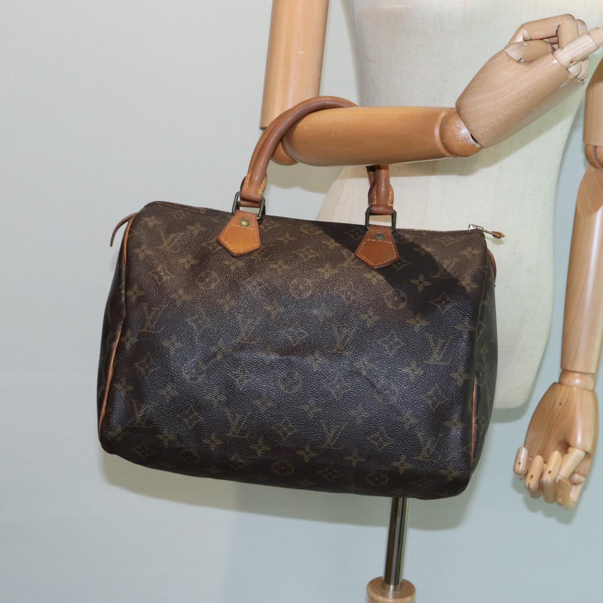 LOUIS VUITTON Monogram Speedy 30 Hand Bag M41526 LV Auth 82788