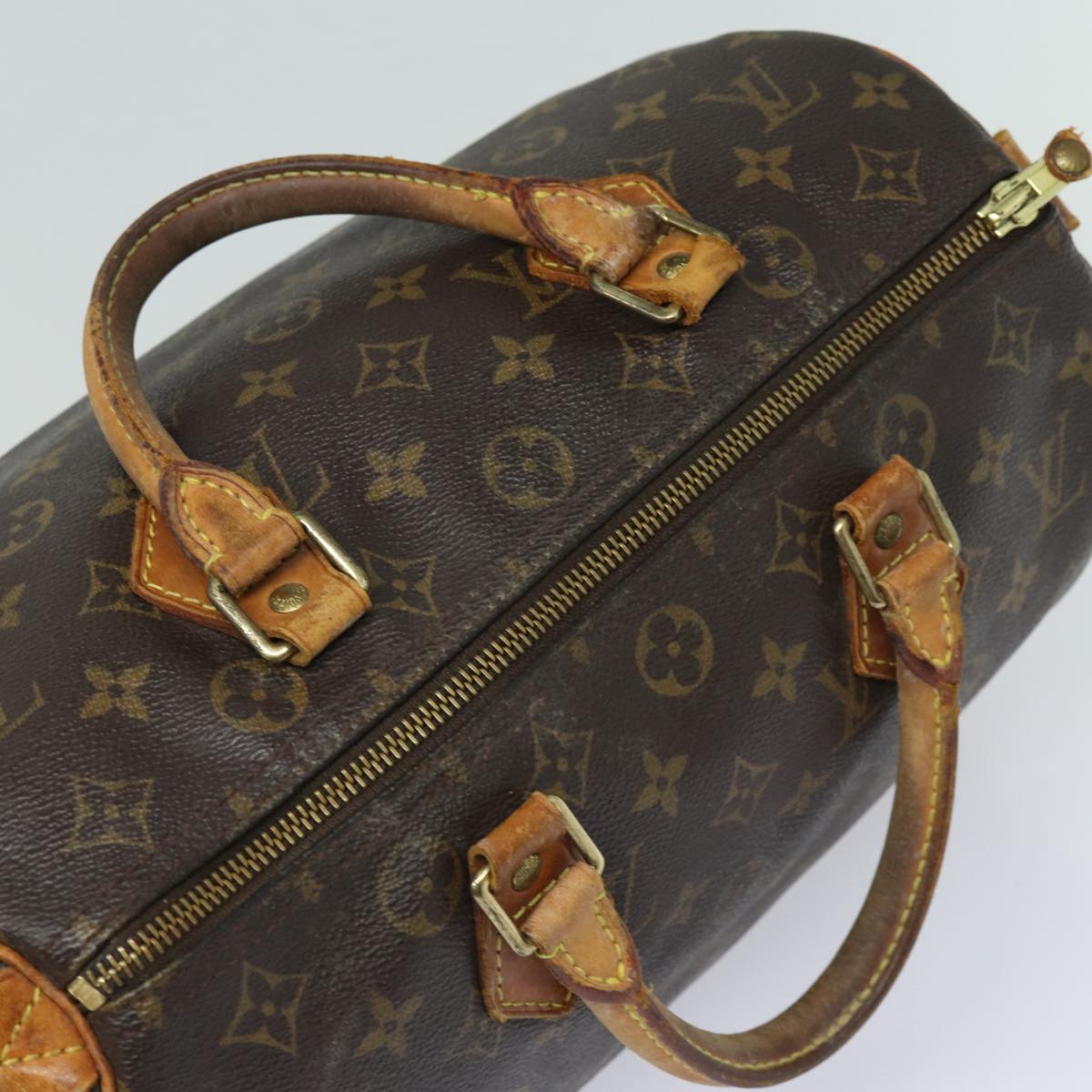 LOUIS VUITTON Monogram Speedy 30 Hand Bag M41526 LV Auth 82789