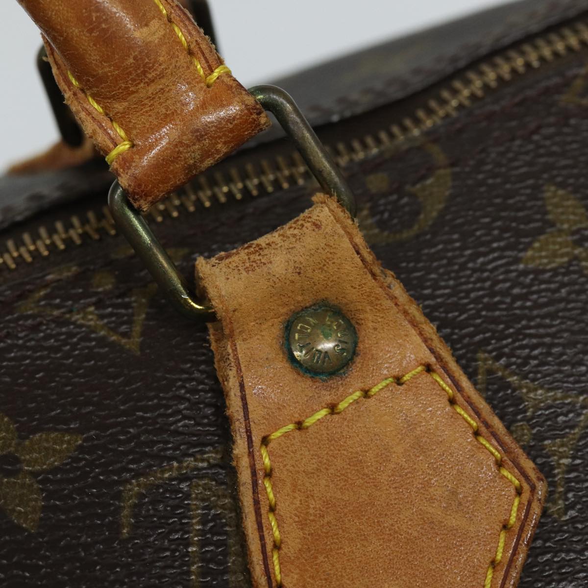 LOUIS VUITTON Monogram Speedy 35 Hand Bag M41524 LV Auth 82795