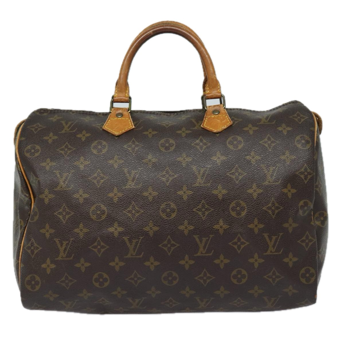 LOUIS VUITTON Monogram Speedy 35 Hand Bag M41524 LV Auth 82795