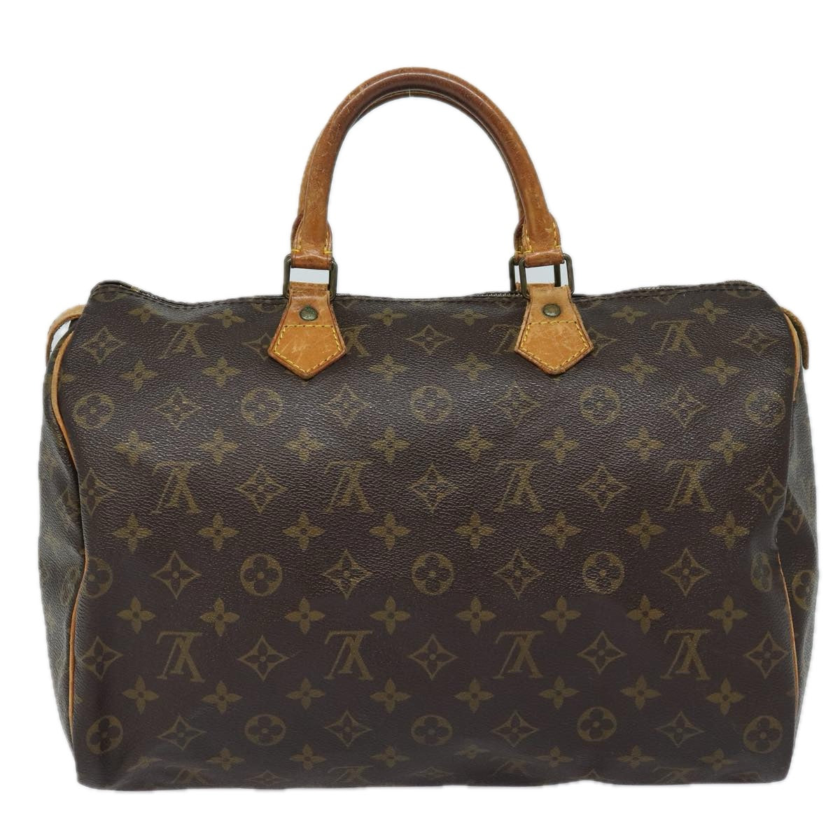 LOUIS VUITTON Monogram Speedy 35 Hand Bag M41524 LV Auth 82795