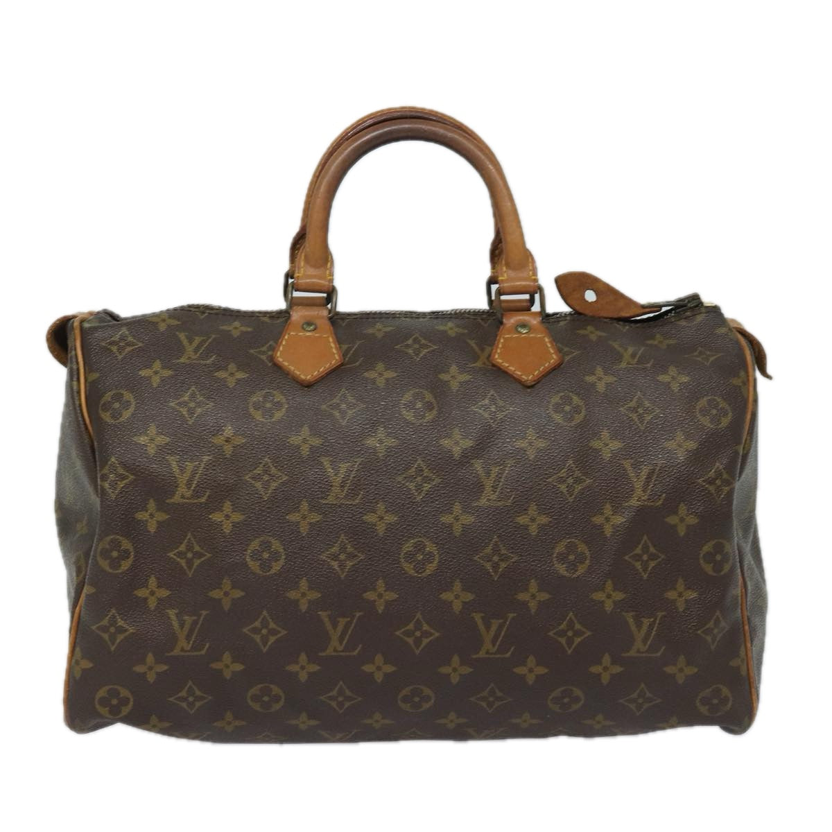 LOUIS VUITTON Monogram Speedy 35 Hand Bag M41524 LV Auth 82796