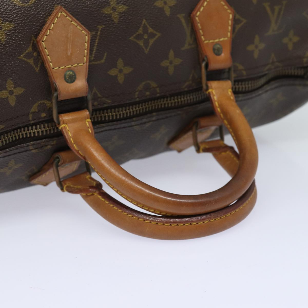 LOUIS VUITTON Monogram Speedy 35 Hand Bag M41524 LV Auth 82796