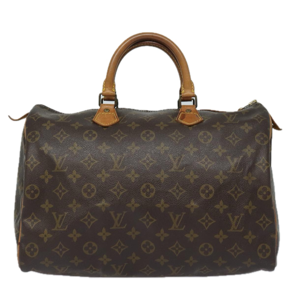 LOUIS VUITTON Monogram Speedy 35 Hand Bag M41524 LV Auth 82797