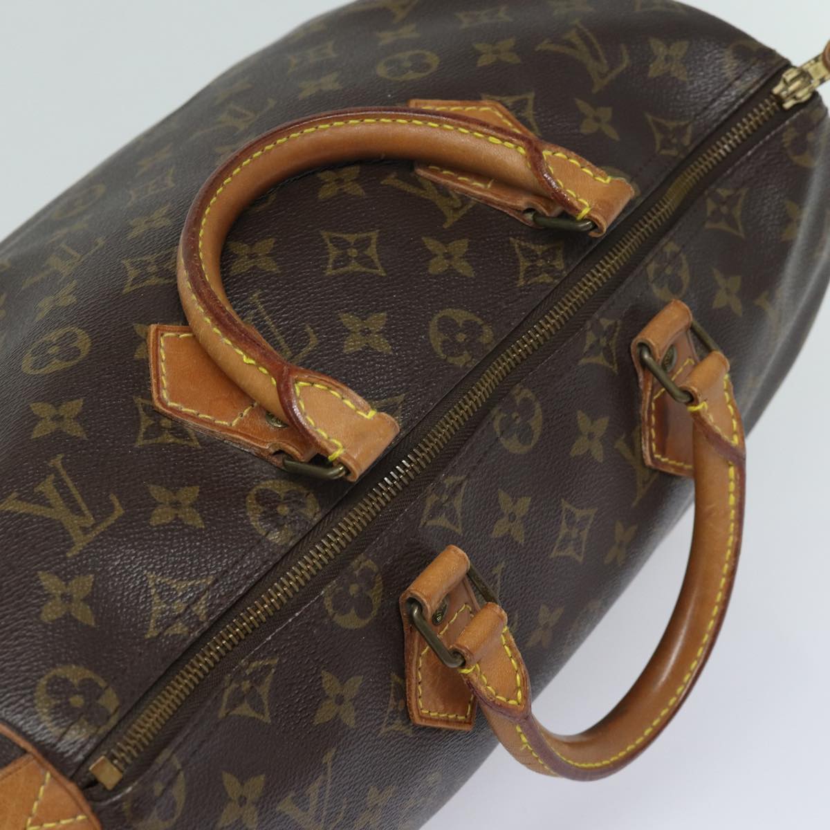 LOUIS VUITTON Monogram Speedy 35 Hand Bag M41524 LV Auth 82797