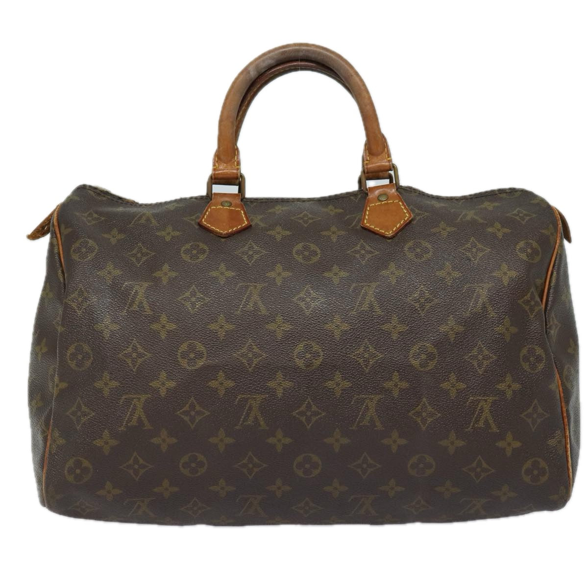 LOUIS VUITTON Monogram Speedy 35 Hand Bag M41524 LV Auth 82798