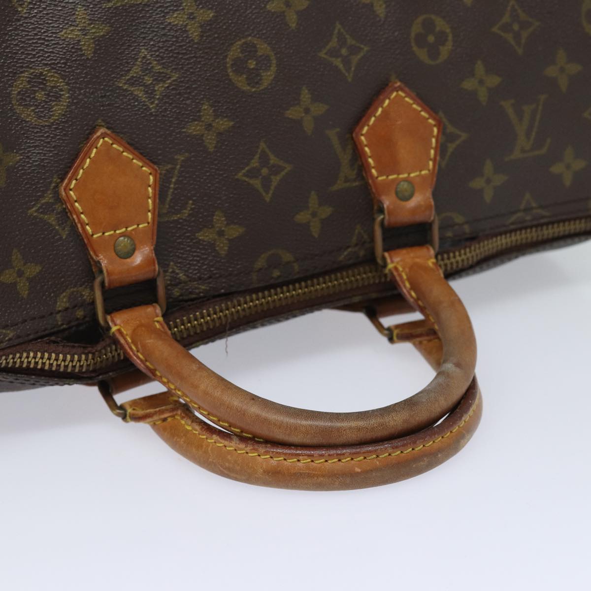 LOUIS VUITTON Monogram Speedy 35 Hand Bag M41524 LV Auth 82798