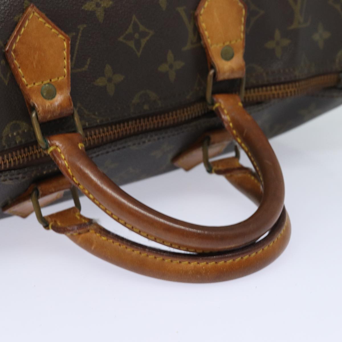 LOUIS VUITTON Monogram Speedy 35 Hand Bag M41524 LV Auth 82799