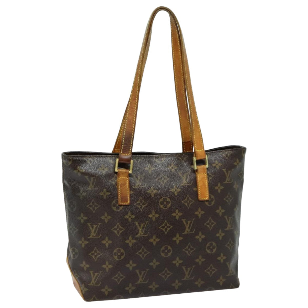 LOUIS VUITTON Monogram Cabas Piano Tote Bag M51148 LV Auth 82800