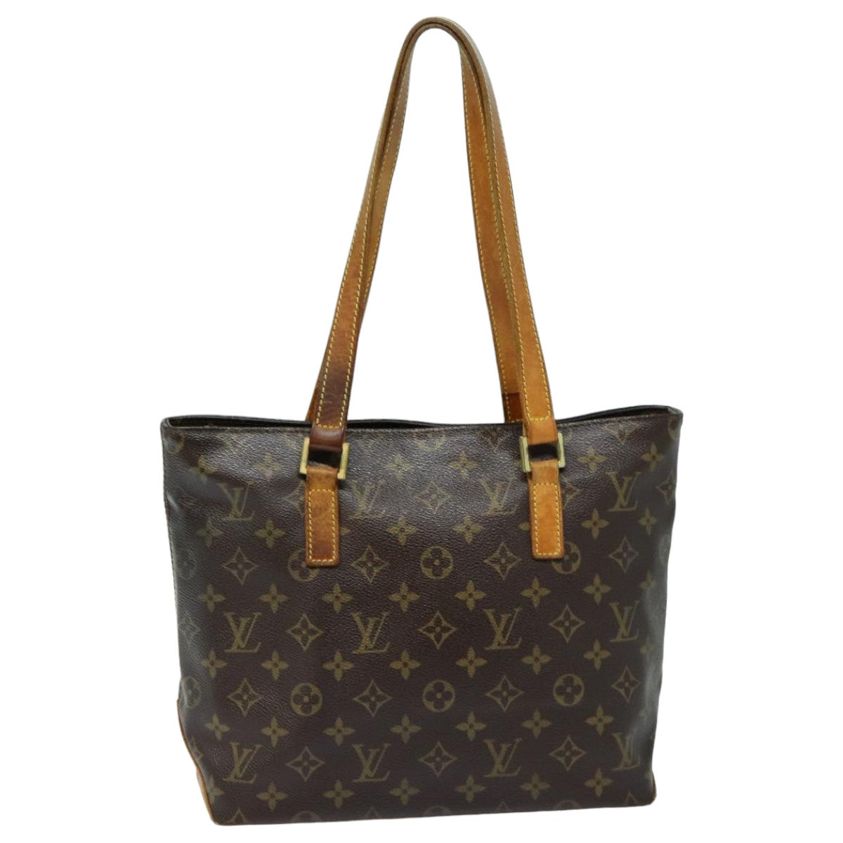 LOUIS VUITTON Monogram Cabas Piano Tote Bag M51148 LV Auth 82800