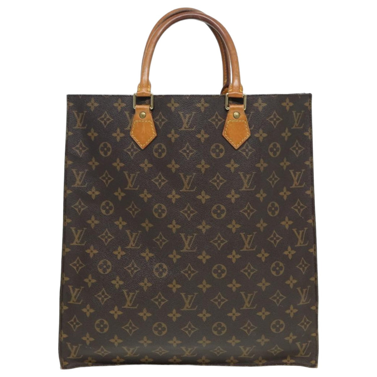 LOUIS VUITTON Monogram Sac Plat Hand Bag M51140 LV Auth 82808 - 0