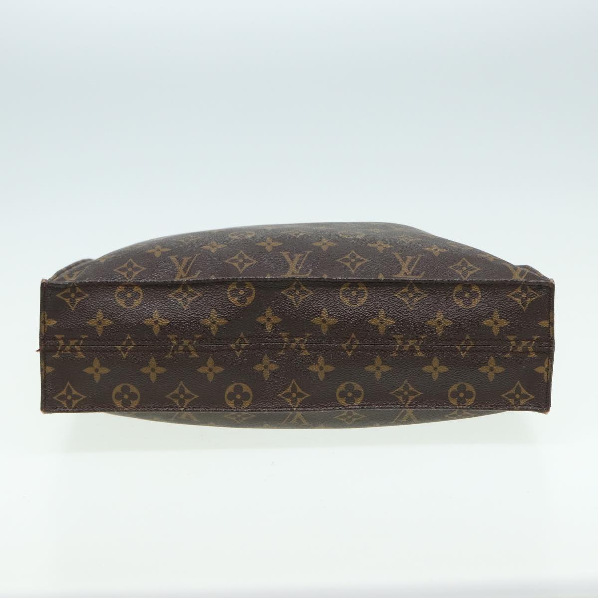 LOUIS VUITTON Monogram Sac Plat Hand Bag M51140 LV Auth 82808