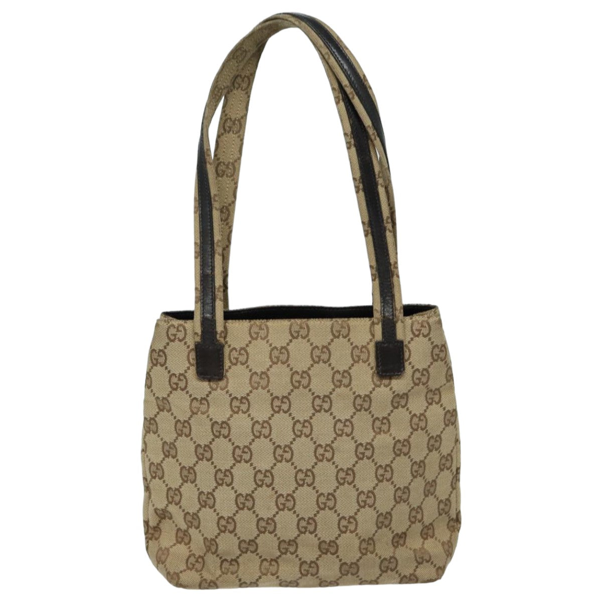 GUCCI GG Canvas Shoulder Bag Beige 002 1075 Auth 82821 - 0