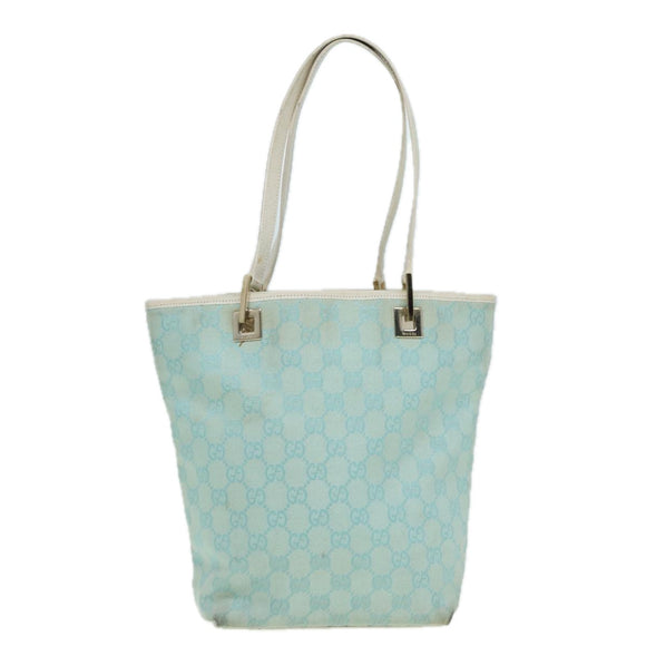 GUCCI GG Canvas Shoulder Bag Blue White 002 1099 Auth 82826