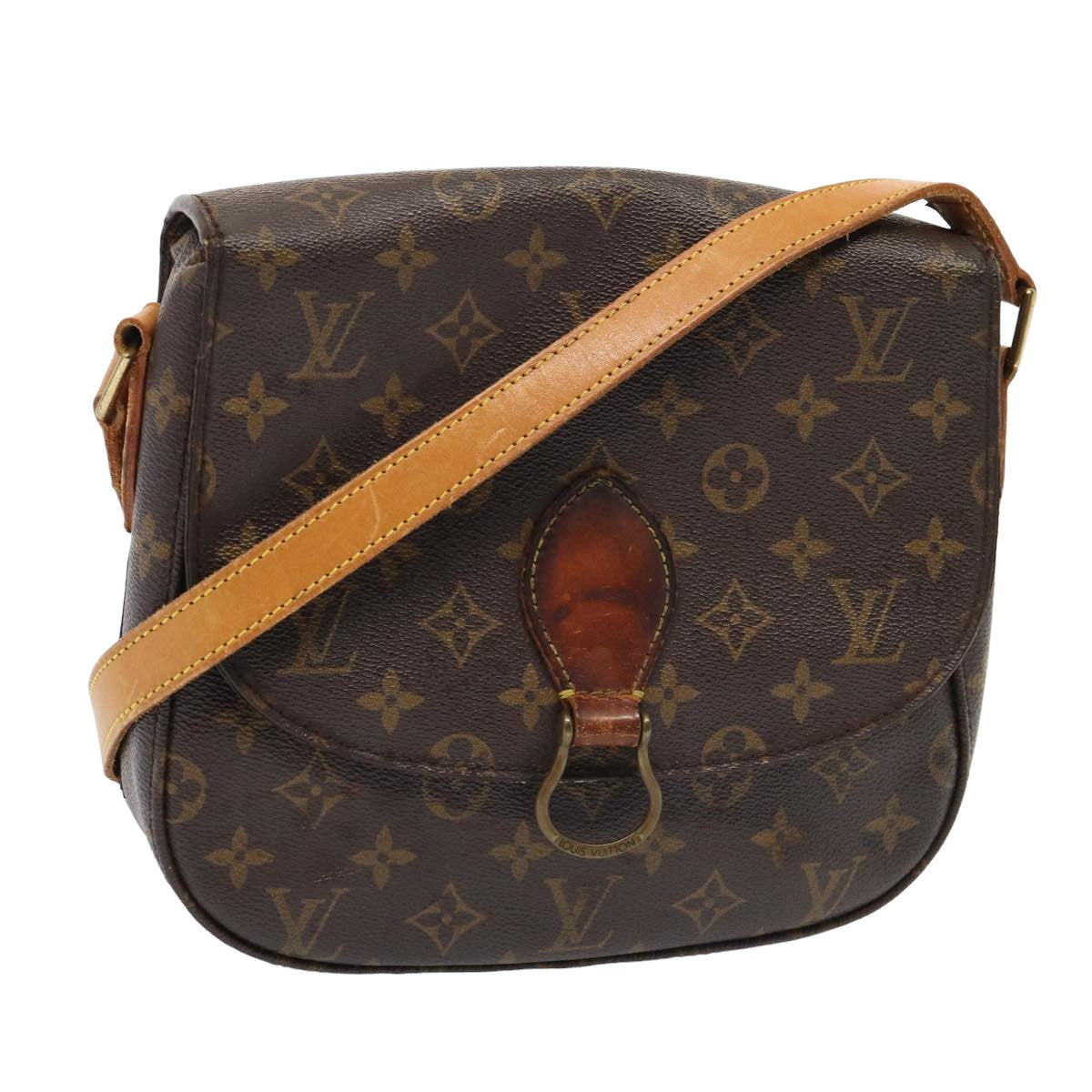 LOUIS VUITTON Monogram Saint Cloud GM Shoulder Bag M51242 LV Auth 82843