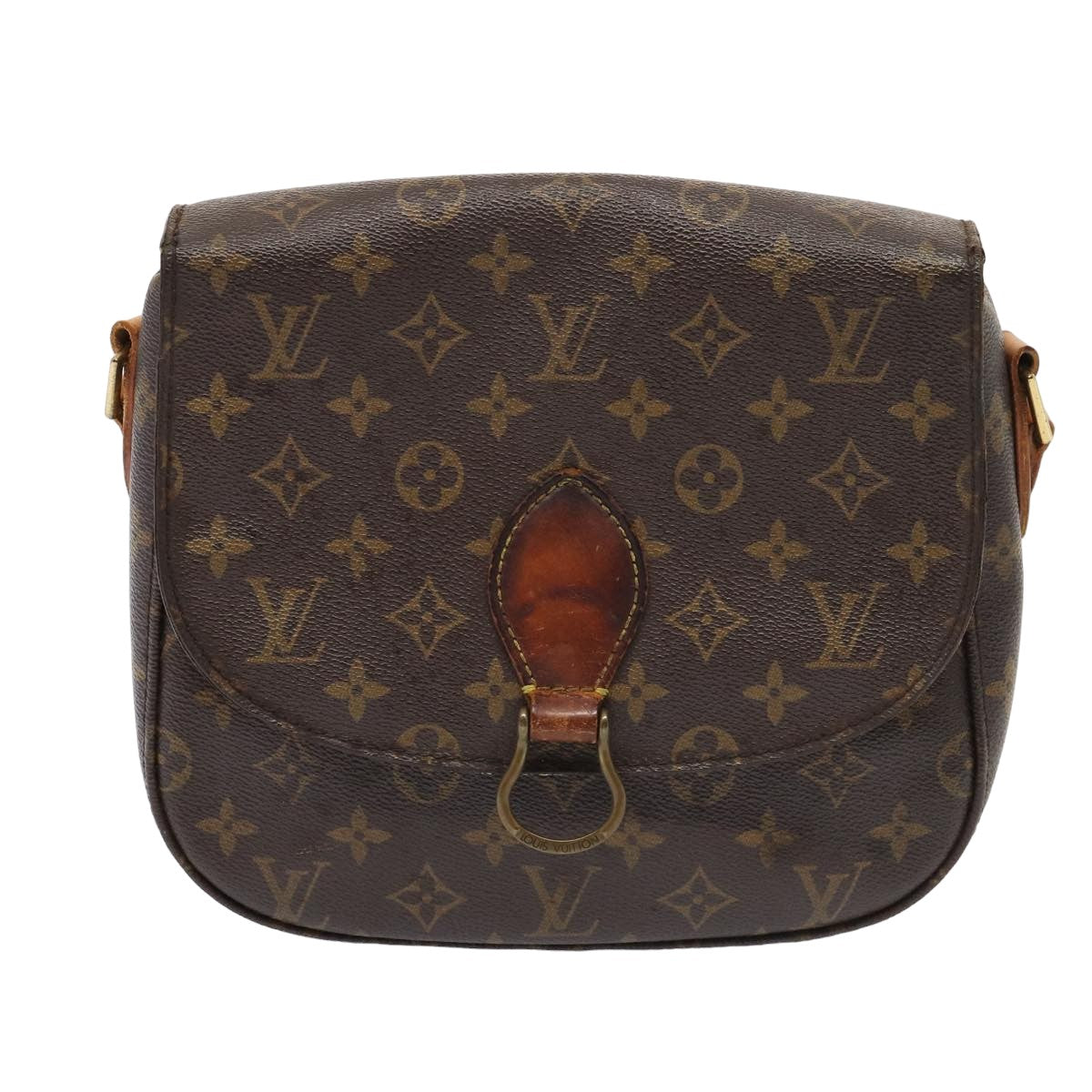 LOUIS VUITTON Monogram Saint Cloud GM Shoulder Bag M51242 LV Auth 82843