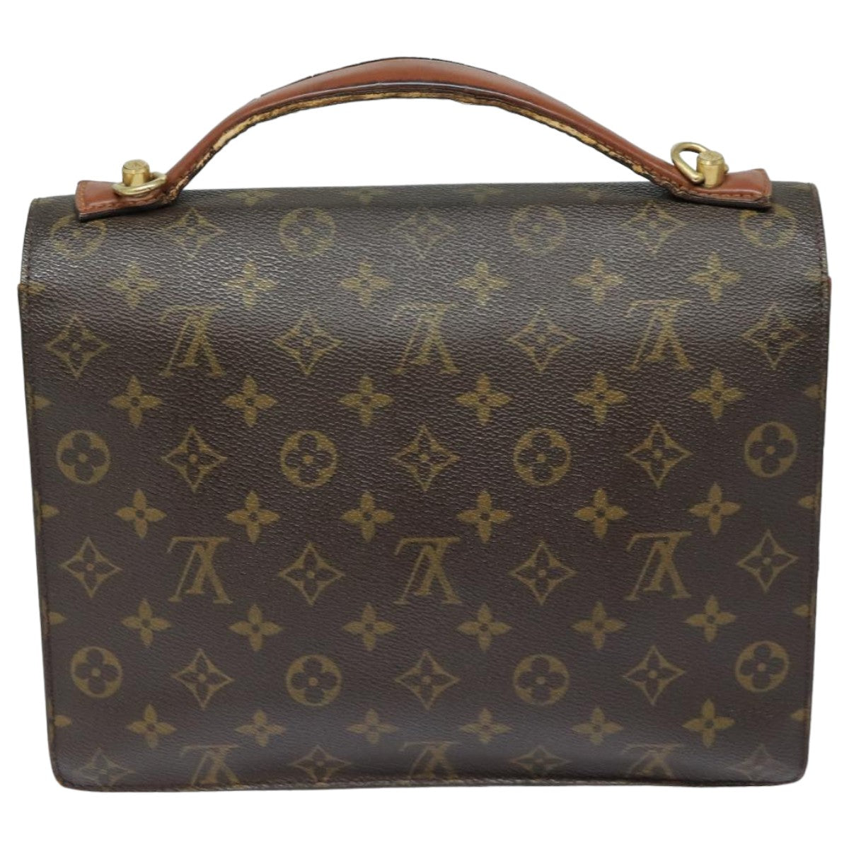 LOUIS VUITTON Monogram Monceau 28 Hand Bag 2way M51185 LV Auth 82844