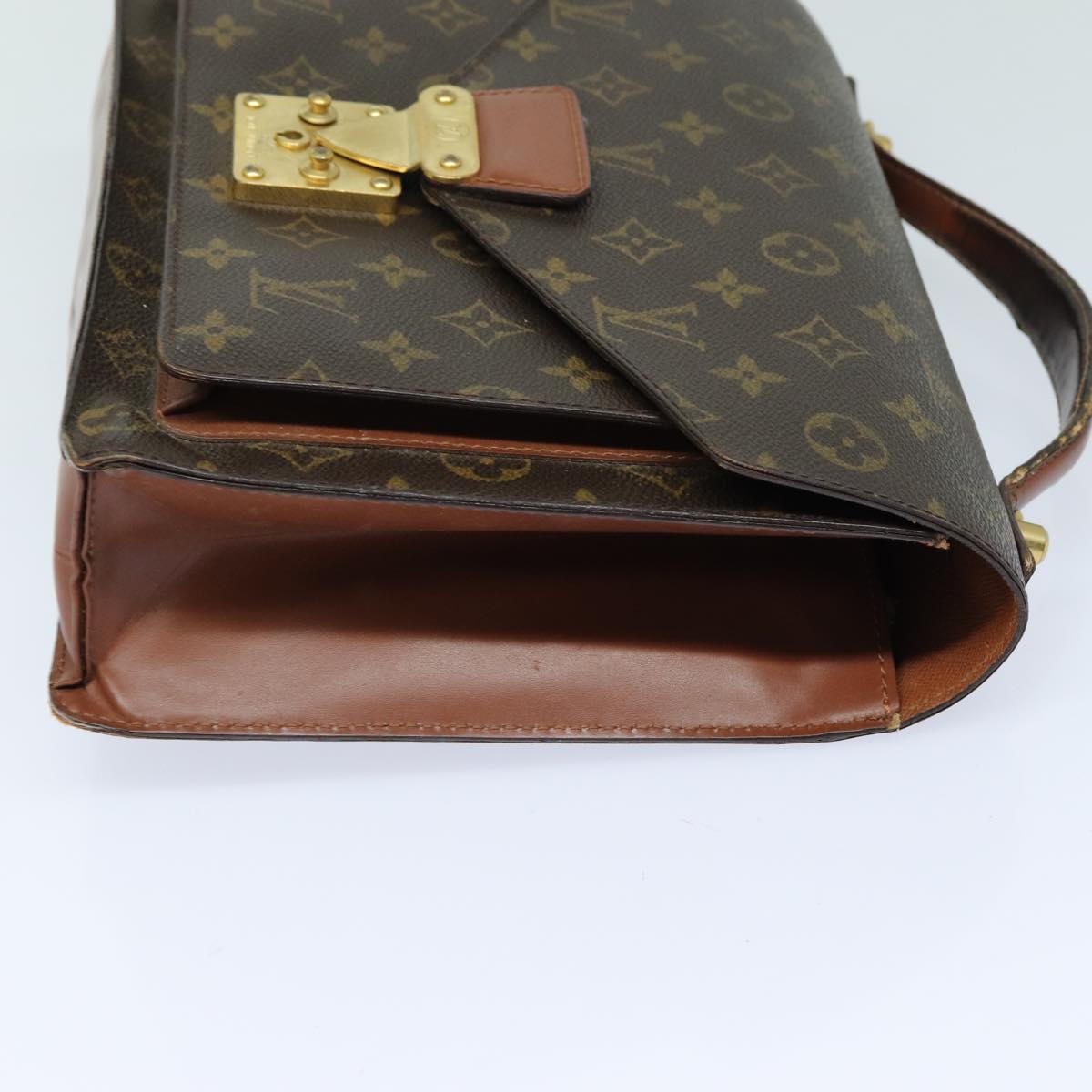 LOUIS VUITTON Monogram Monceau 28 Hand Bag 2way M51185 LV Auth 82844