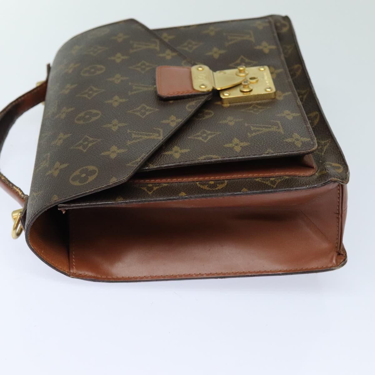 LOUIS VUITTON Monogram Monceau 28 Hand Bag 2way M51185 LV Auth 82844