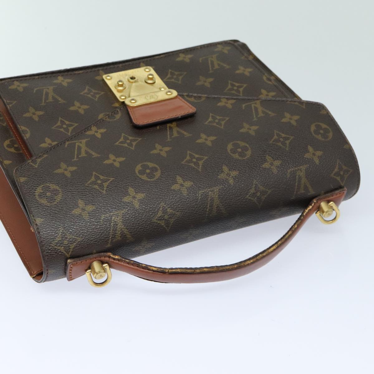 LOUIS VUITTON Monogram Monceau 28 Hand Bag 2way M51185 LV Auth 82844