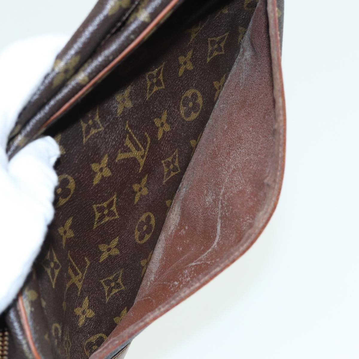 LOUIS VUITTON Monogram Compiegne 28 Clutch Bag M51845 LV Auth 82845